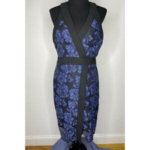 NWT Herlyn Womens LG Sleeveless Floral‎ V-neck Knee